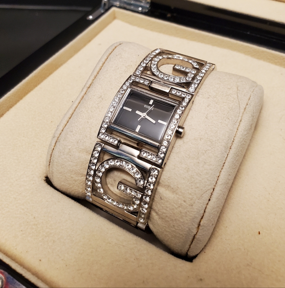 Guess Rhinestone Bangle Wristwatch - Picture 4 of 11